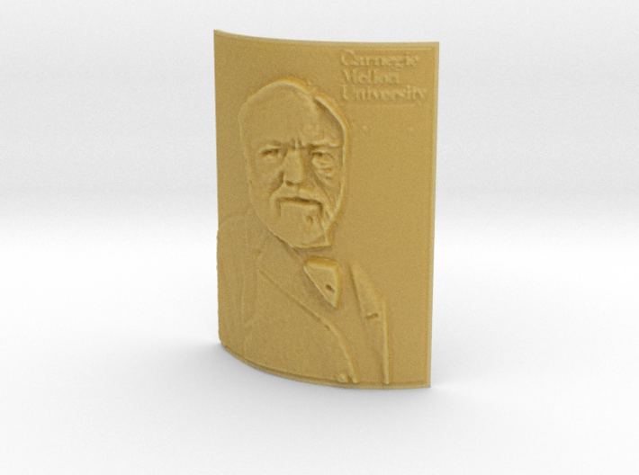 Andrew Carnegie CMU Curved Lithophane 3d printed