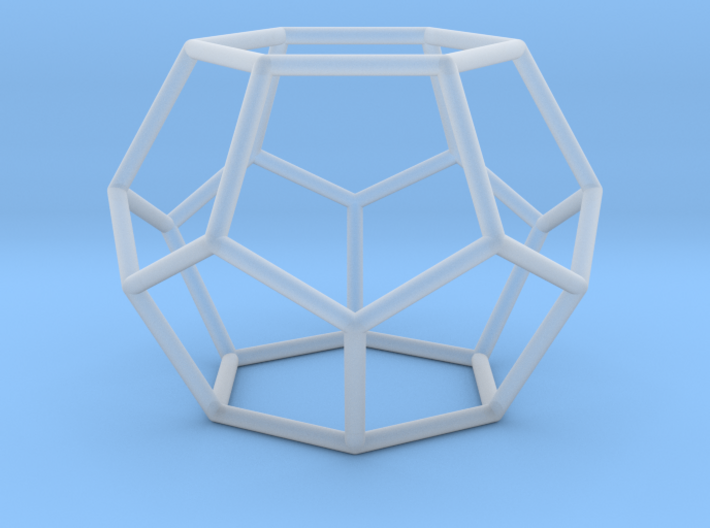 Fullerene with 14 faces 3d printed