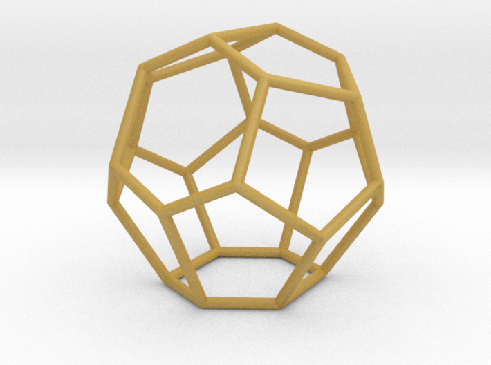 Fullerene with 15 faces 3d printed