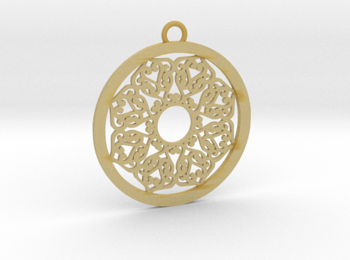 Ornamental pendant no.2 3d printed