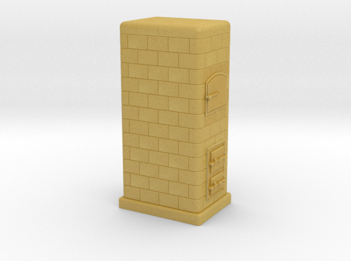 H0 Tiled coal-burning stove 1:87 (IId) 3d printed