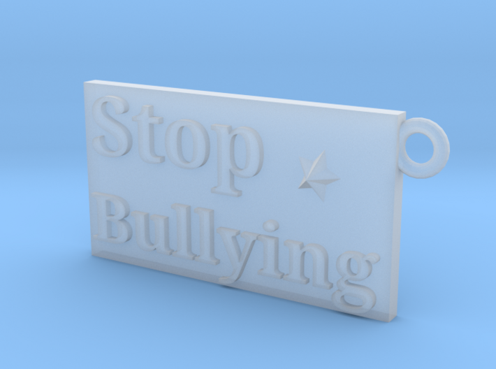 Stop Bullying Keychain 3d printed
