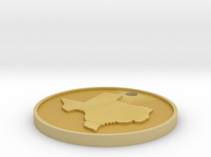Customizable Coin Tag: Texas Edition 3d printed 