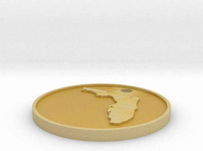 Customizable Coin Tag: Florida Edition 3d printed 