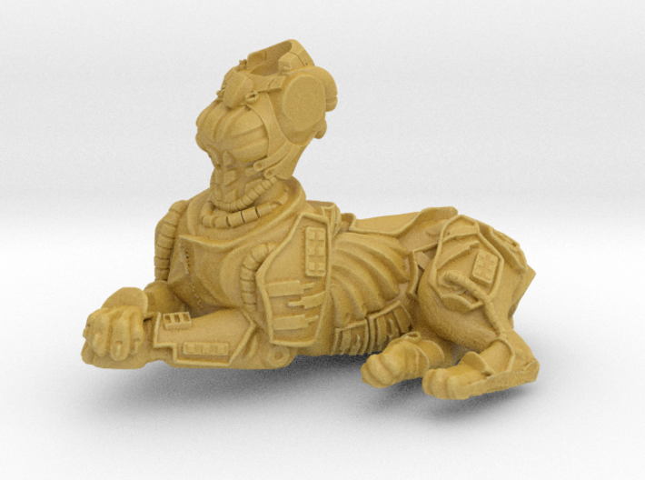Anthropomorphic female heavy armor cat taur 2(HSD 3d printed