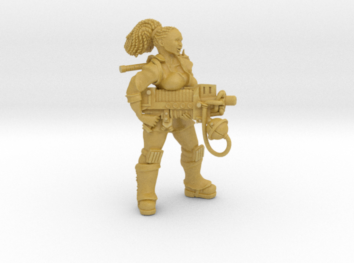 Monster Hunder: Gunnery Sarg. Belinda "Tiny" 3d printed 