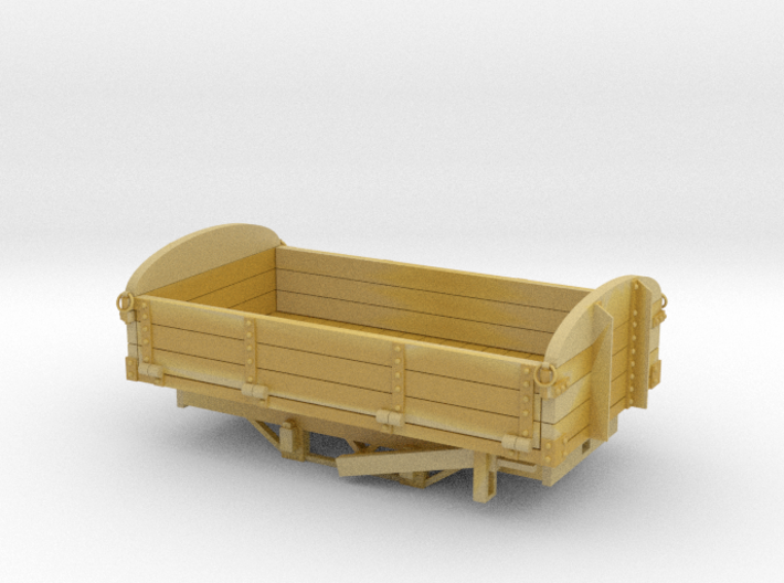Freelance &quot;Bobber&quot; 3 plank open wagon (O16.5) 3d printed