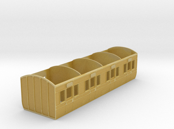 GWR 6 wheel 4 compartment first carriage diagram R 3d printed