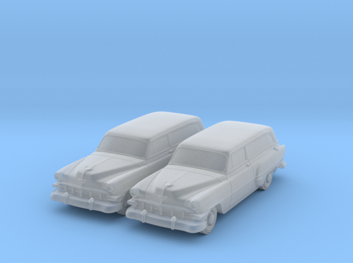 1954 Chevy Sedan Delivery 210 (2) N Scale Vehicles 3d printed