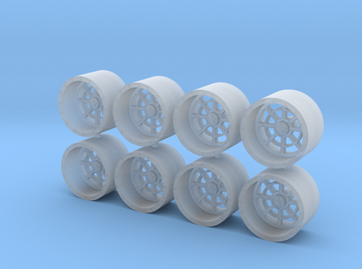 164 scale truck wheels 3d printed