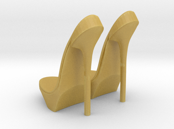 girl-platform sole base-heel2 3d printed 