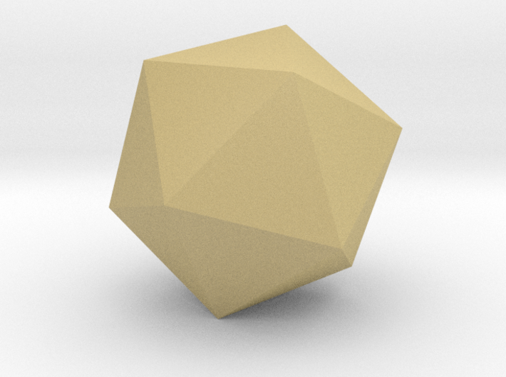 Icosahedron - Platonic Solid - 1in 3d printed