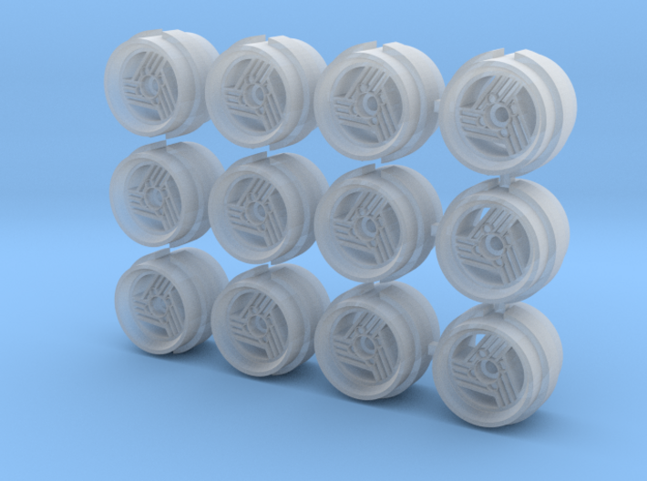 Spalding Message VII rims for Hot Wheels 3d printed