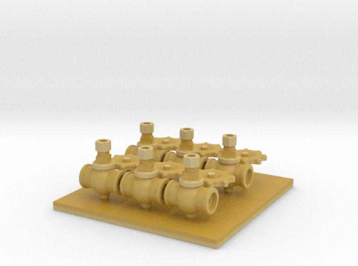3 Inch Valves F Scale 3d printed