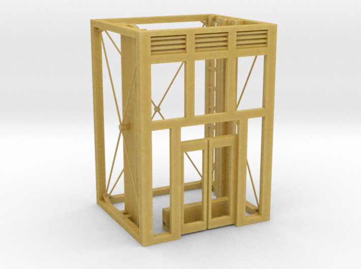 Aufzug Ein- Ausstieg offene Stahlkonstruktion eins 3d printed 
