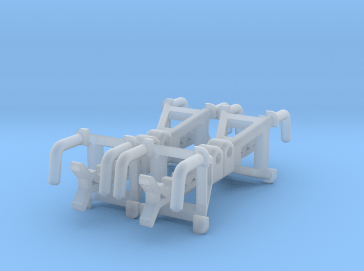 4 Axle Stands 1:18th Car Model Car 3d printed
