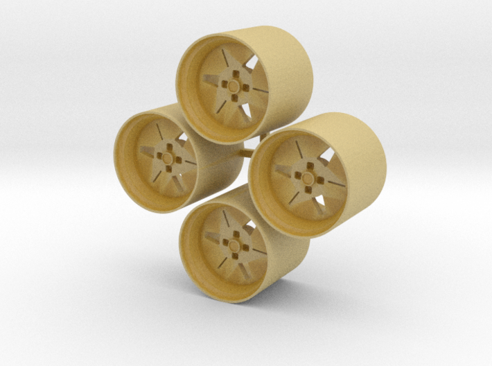 13'' Advan YH wheels in 1/24 scale 3d printed
