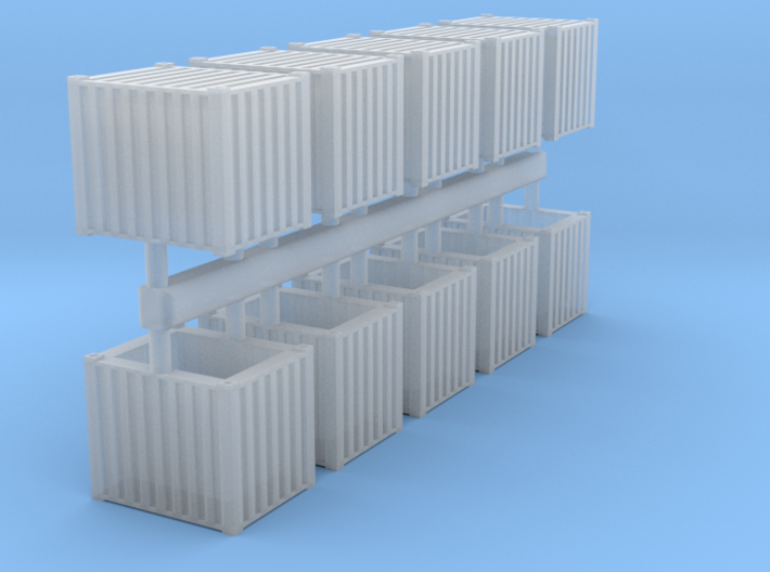 10ft Container in 1/350 (10pcs.) 3d printed