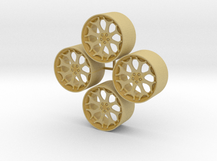20'' Forgiato Capolavaro wheels in 1/24 scale 3d printed