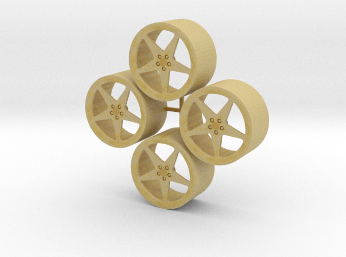 20'' Forgiato FOH 5 wheels in 1/24 scale 3d printed