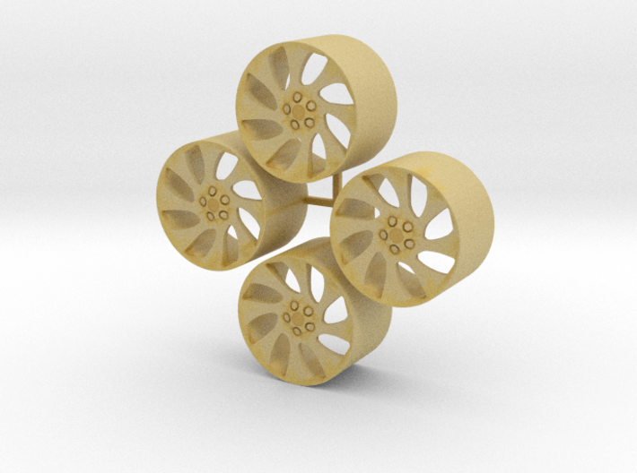 18'' Rotiform WRW wheels in 1/24 scale 3d printed