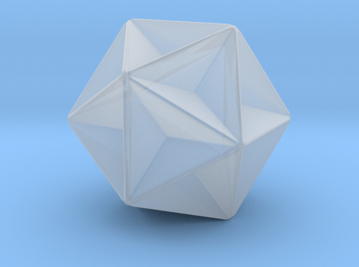 Great Dodecahedron - 1 Inch - Rounded V1 3d printed