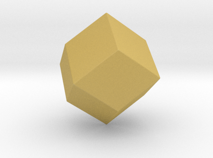 Rhombic Dodecahedron - 1 Inch - Rounded V1 3d printed
