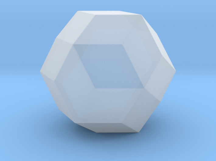 Rhombic Triacontahedron - 10mm - Round V1 3d printed