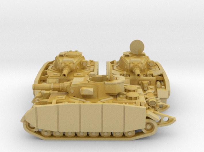Krieg Recce x3 Light tanks in difference poses 3d printed