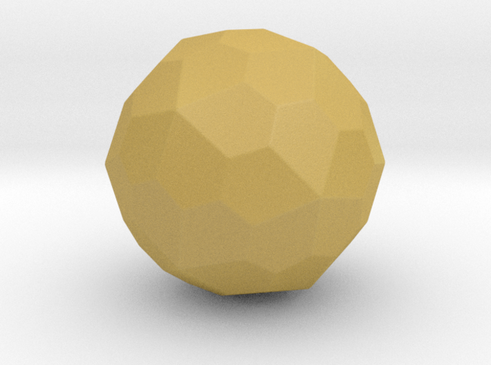 Pentagonal Hexecontahedron (Dextro) -1In-Round1 3d printed