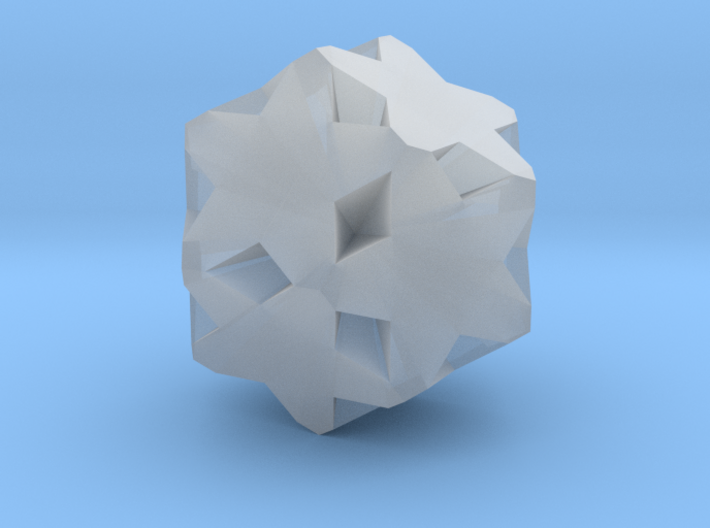 Ditrigonal Dodecadodecahedron - 10 mm 3d printed