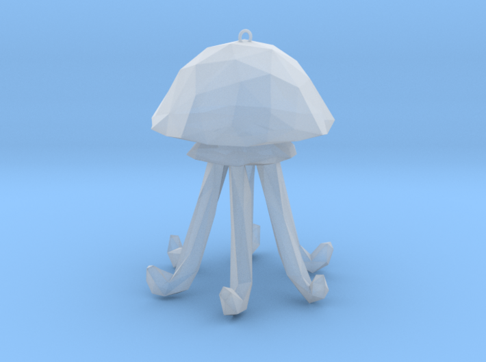 Jellyfish - Nautical Charm Faceted 3D Pendant 3d printed