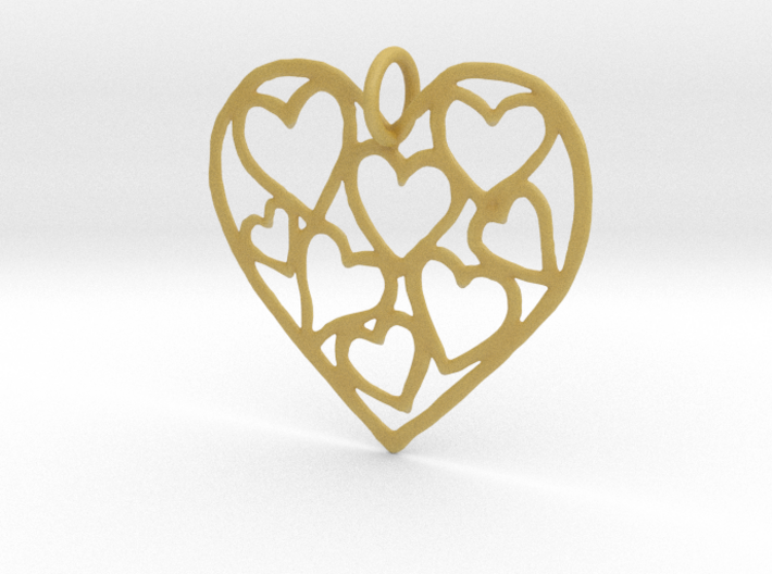 Love all over pendant 3d printed