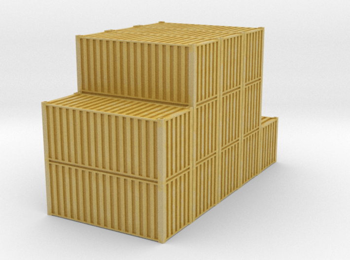 20ft Container Pile #1 in 1/350 3d printed
