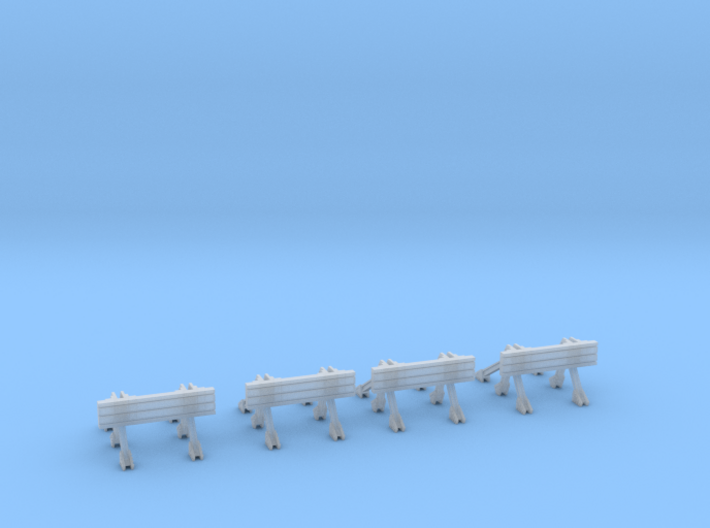 Railroad Buffer Set HO Scale by Outland Models 3d printed