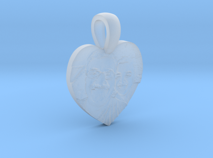 Picture embossed Pendant 3d printed