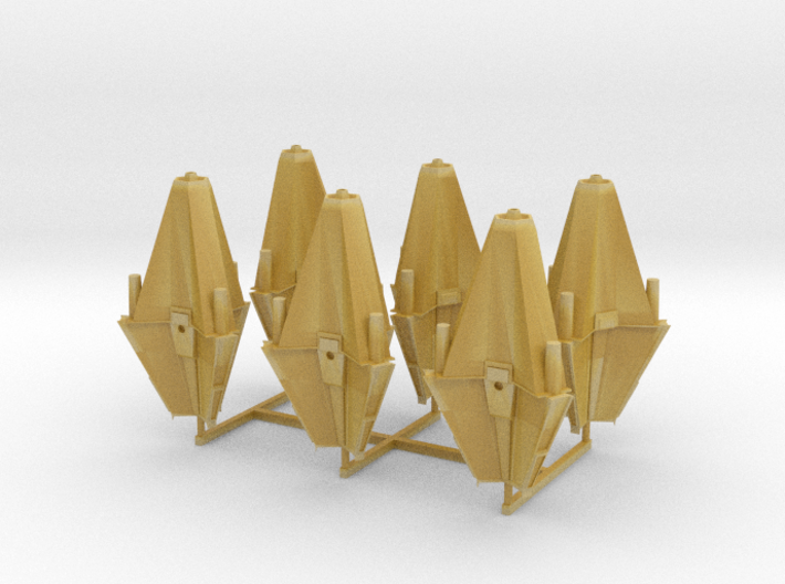 Tholian Fighters (6) 3d printed