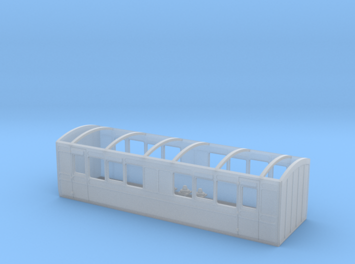 HO LBSCR 4/W Carriage - D23 &quot;Football&quot; Saloon 3d printed