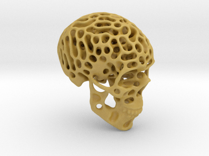 Skull - Reaction Diffusion Sculpture 3d printed