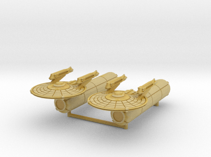 Federation Light Transport with Container 1/7000 3d printed