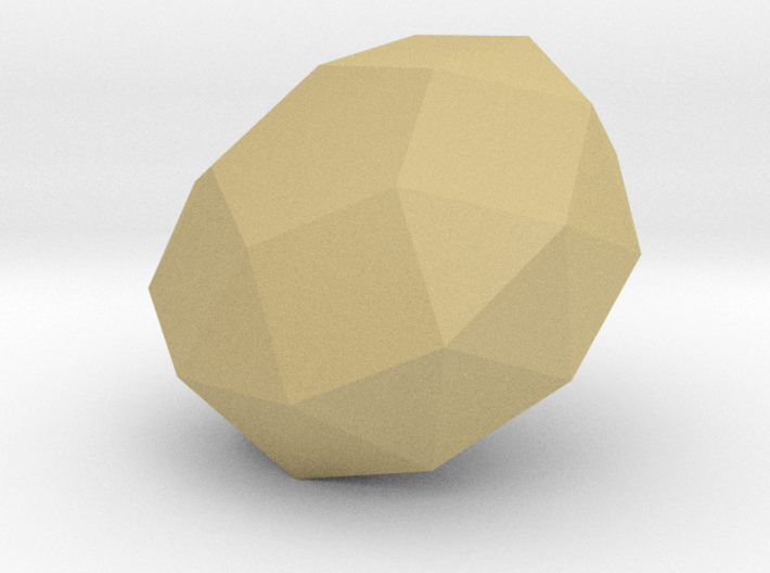 46. Gyroelongated Pentagonal Bicupola - 1in 3d printed