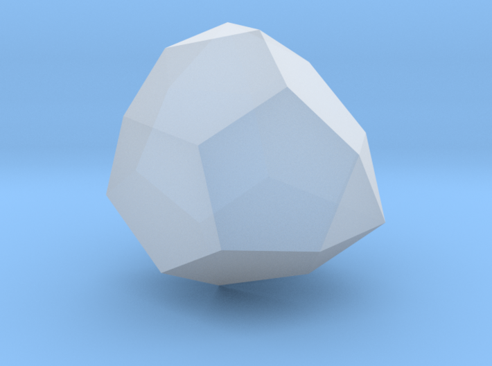 60. Metabiaugmented Dodecahedron - 10mm 3d printed