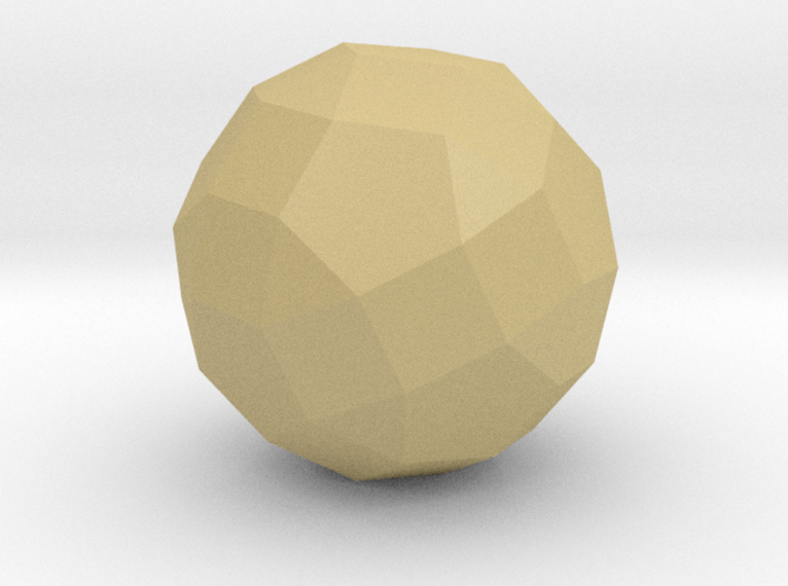 74. Metabigyrate Rhombicosidodecahedron - 10mm 3d printed