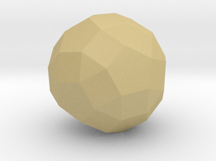 76. Diminished Rhombicosidodecahedron - 10mm 3d printed