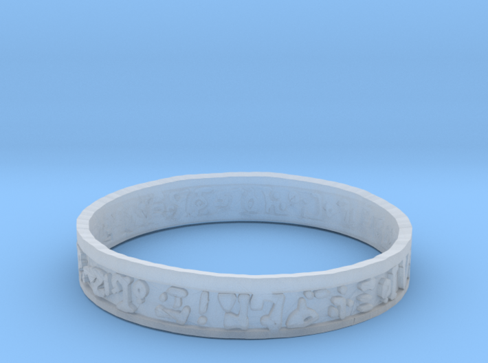 Dark Magic circle Ring 3d printed