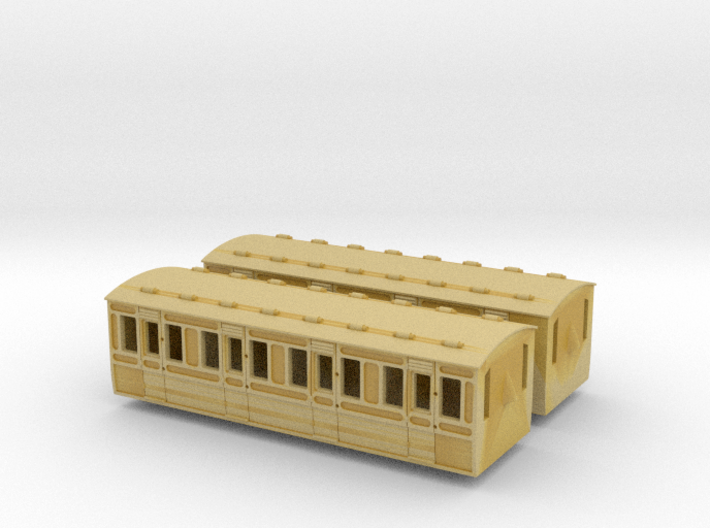 Stroudley Coaches (A&amp;C Series 3 Condition) 3d printed