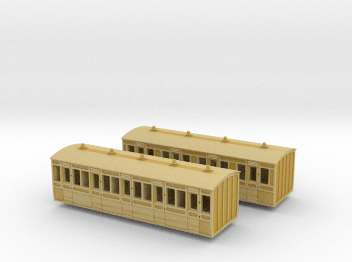 LBSCR Stroudley Coaches (Gas-Lit) Pack 3d printed