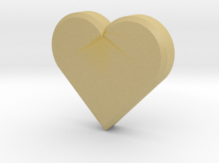 heart rounded 3d printed