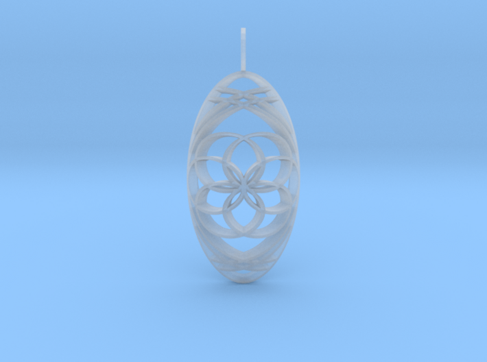 Aura Glow (Seed of Life, Domed) 3d printed