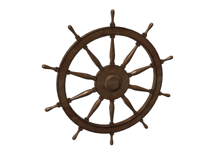 1/48 Ships Wheel 38 mm diameter 3d printed 